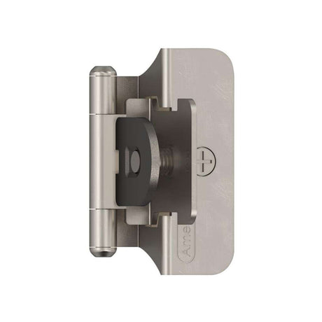 AMEROCK Double Demountable 1/4" Overlay Cabinet Hinge (pair) in Satin Nickel BPR8701G10