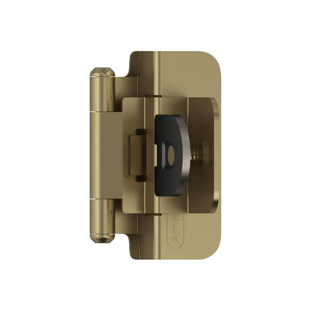 AMEROCK Double Demountable 3/8" Inset Cabinet Hinge (pair) in Golden Champagne BPR8700BBZ