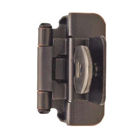 AMEROCK Double Demountable 3/8" Inset Cabinet Hinge (pair) in Oil Rubbed Bronze BPR8700ORB Angle