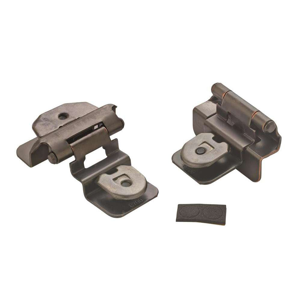 AMEROCK Double Demountable 3/8" Inset Cabinet Hinge (pair) in Oil Rubbed Bronze BPR8700ORB Pair