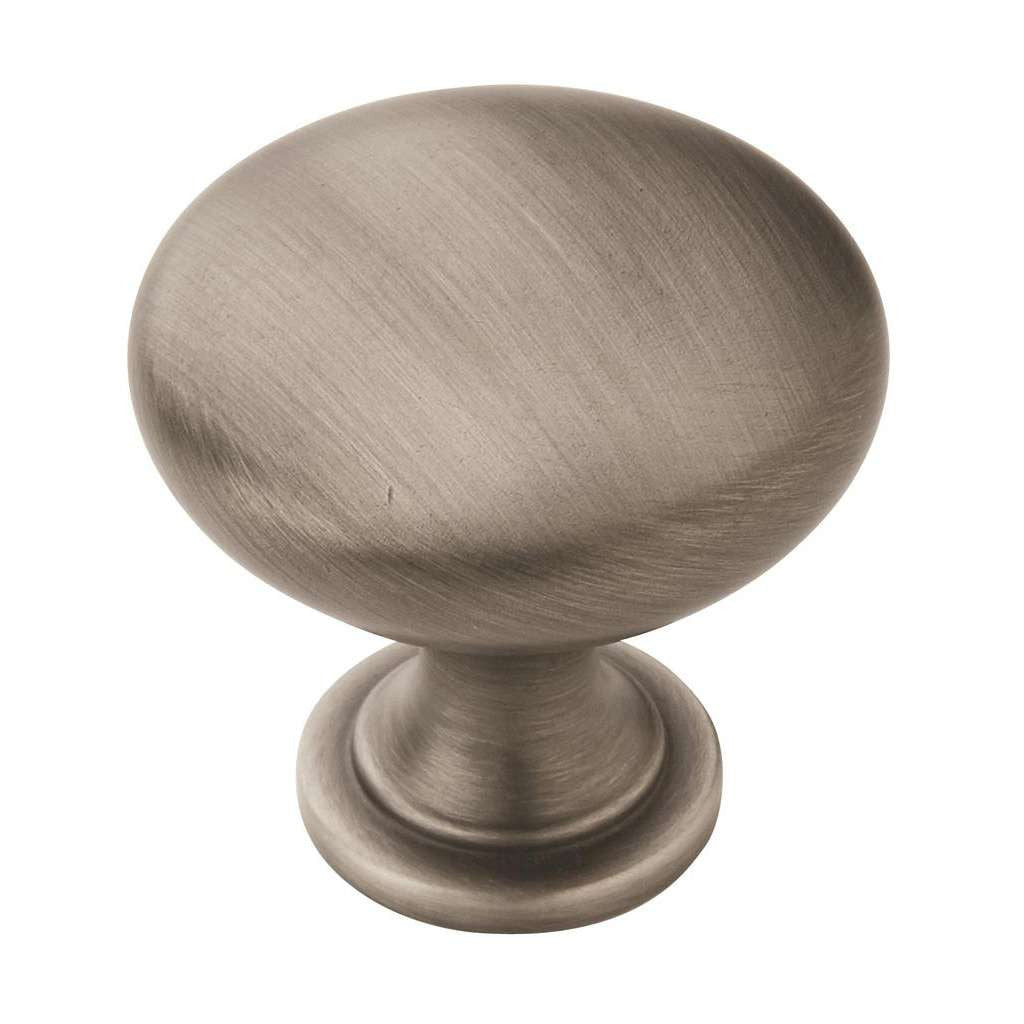 AMEROCK Edona 1-1/4" Diameter Mushroom Cabinet Knob in Antique Silver BP53005AS