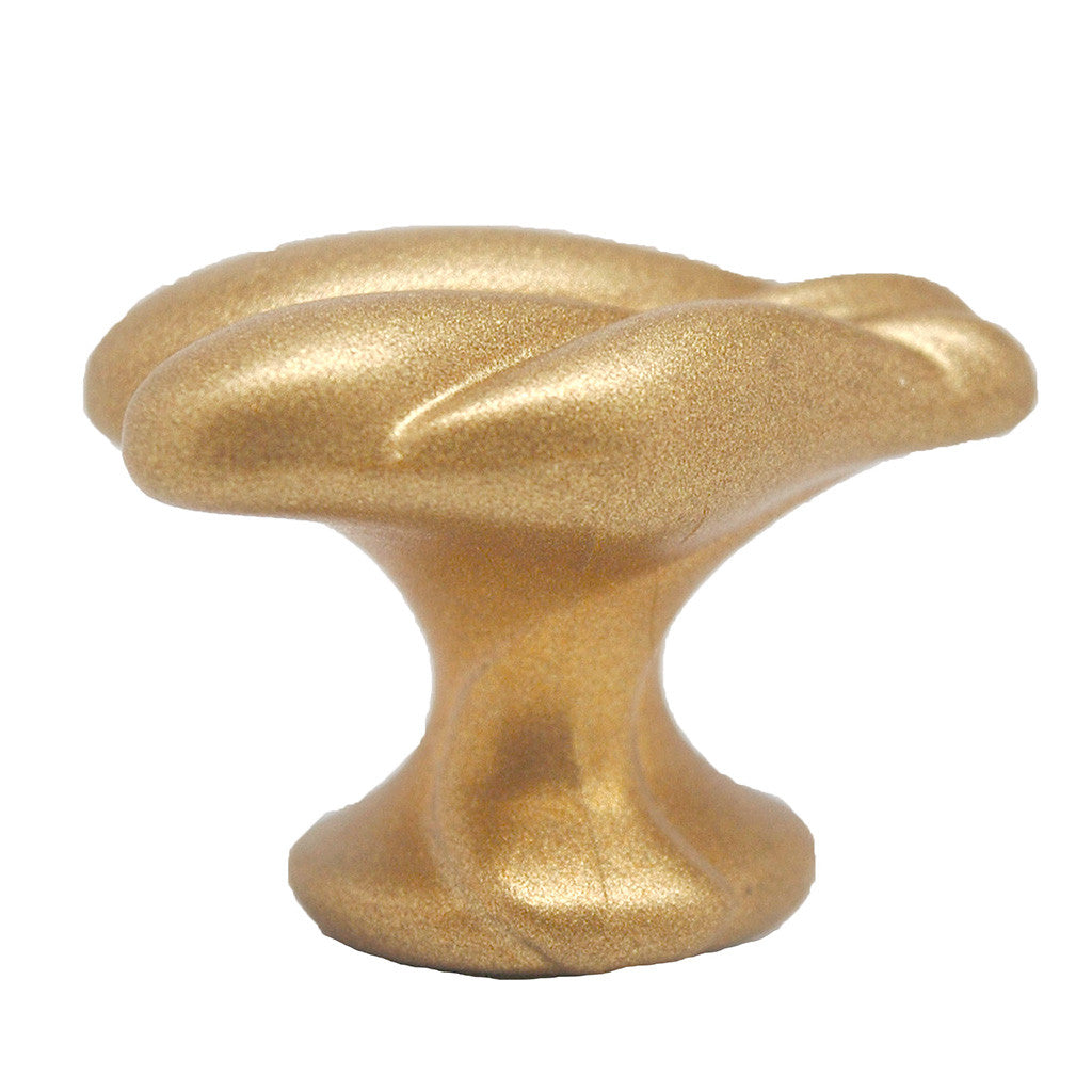 AMEROCK Expressions 1-9/16" Decorative Cabinet Knob in Satin Gold BP1477-SG Side View