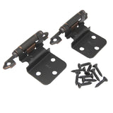 AMEROCK Face Mount Self Closing 3/8" Inset Cabinet Hinge (pair) in Oil Rubbed Bronze CM7128ORB Pair