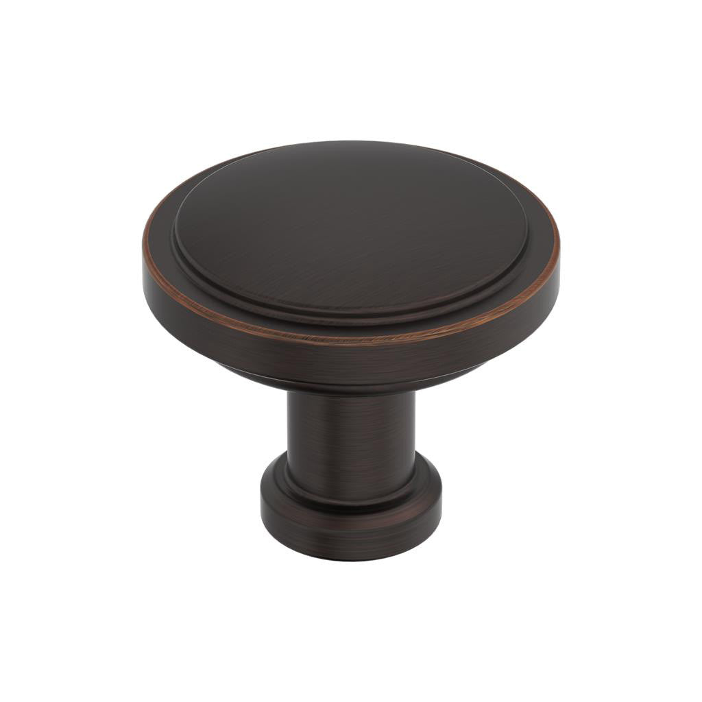 AMEROCK Faircrest 1-1/4" Diameter Cabinet Knob in Oil Rubbed Bronze BP37460ORB