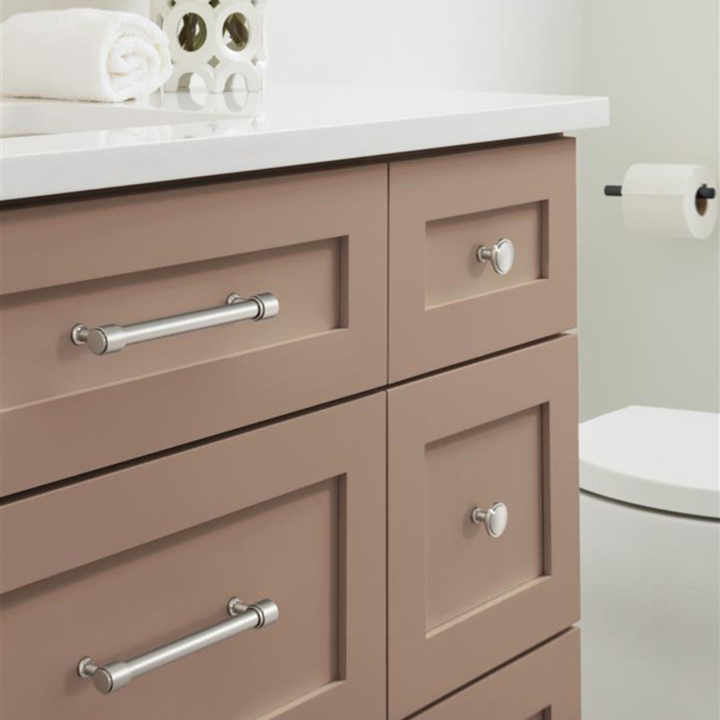 AMEROCK Faircrest 1-1/4" Diameter Cabinet Knob in Polished Nickel BP37460PN in Bathroom