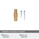 AMEROCK Faircrest 2" Length Wrapped Bar Knob Cabinet Pull in Champagne Bronze BP37461CZ Installation Hardware