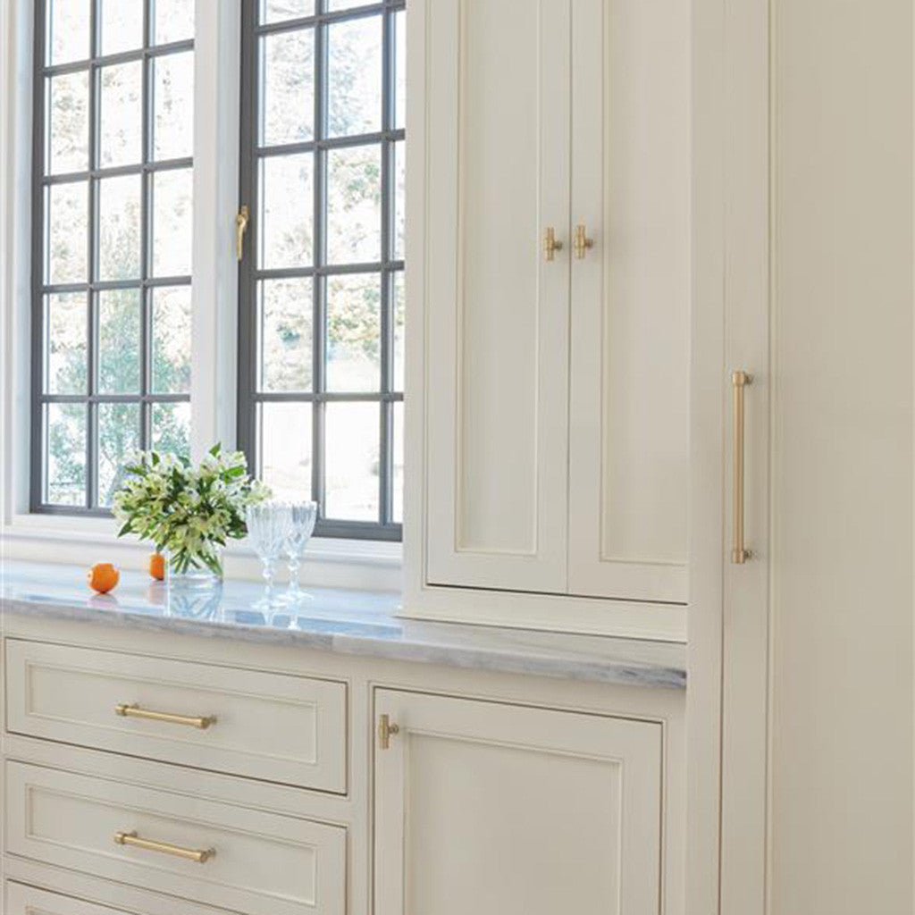 AMEROCK Faircrest 2" Length Wrapped Bar Knob Cabinet Pull in Champagne Bronze BP37461CZ on White