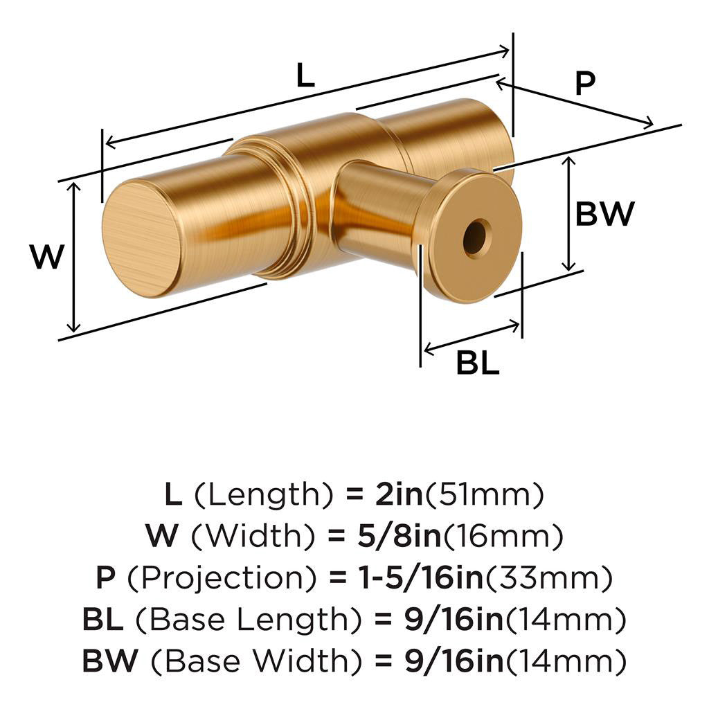 AMEROCK Faircrest 2" Length Wrapped Bar Knob Cabinet Pull in Champagne Bronze BP37461CZ Specs