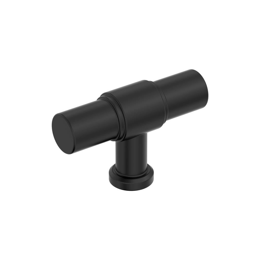 AMEROCK Faircrest 2" Length Wrapped Bar Knob Cabinet Pull in Matte Black BP37461MB