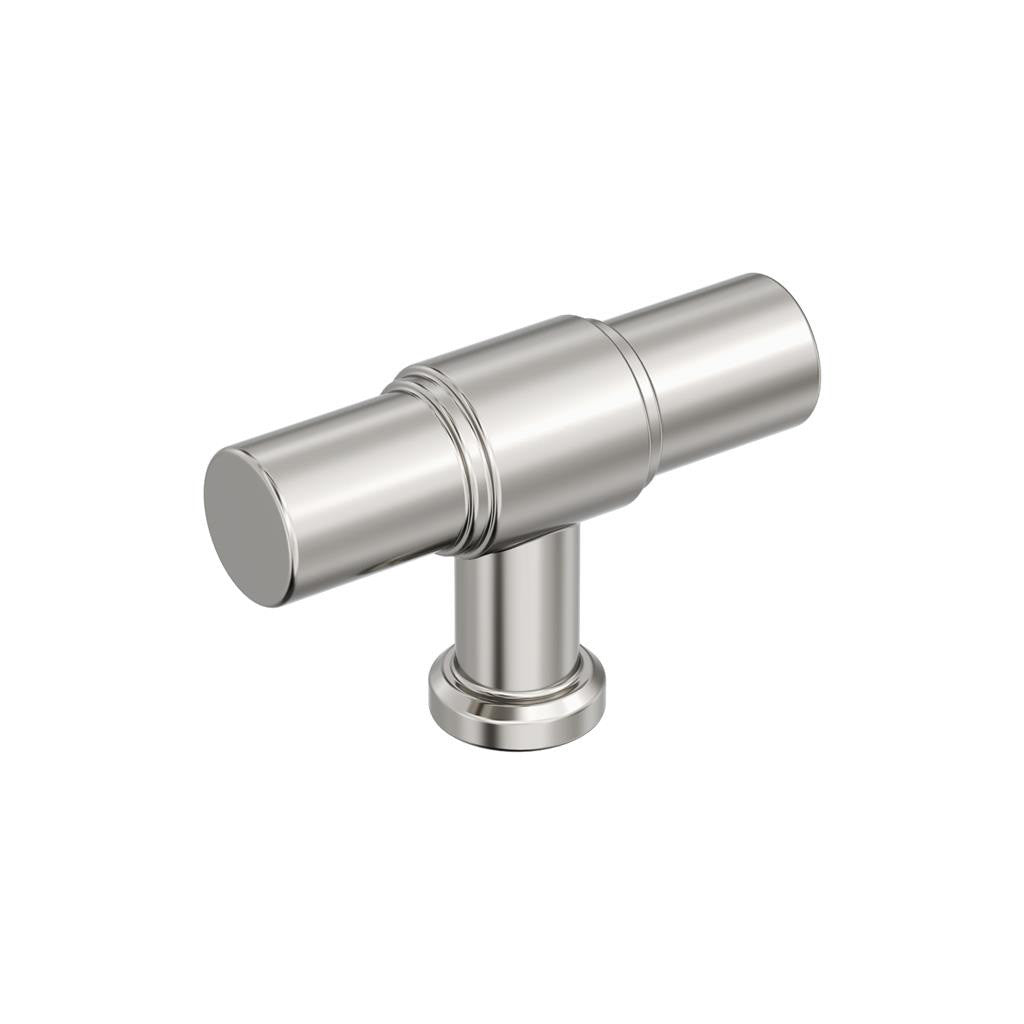 AMEROCK Faircrest 2" Length Wrapped Bar Knob Cabinet Pull in Polished Nickel BP37461PN