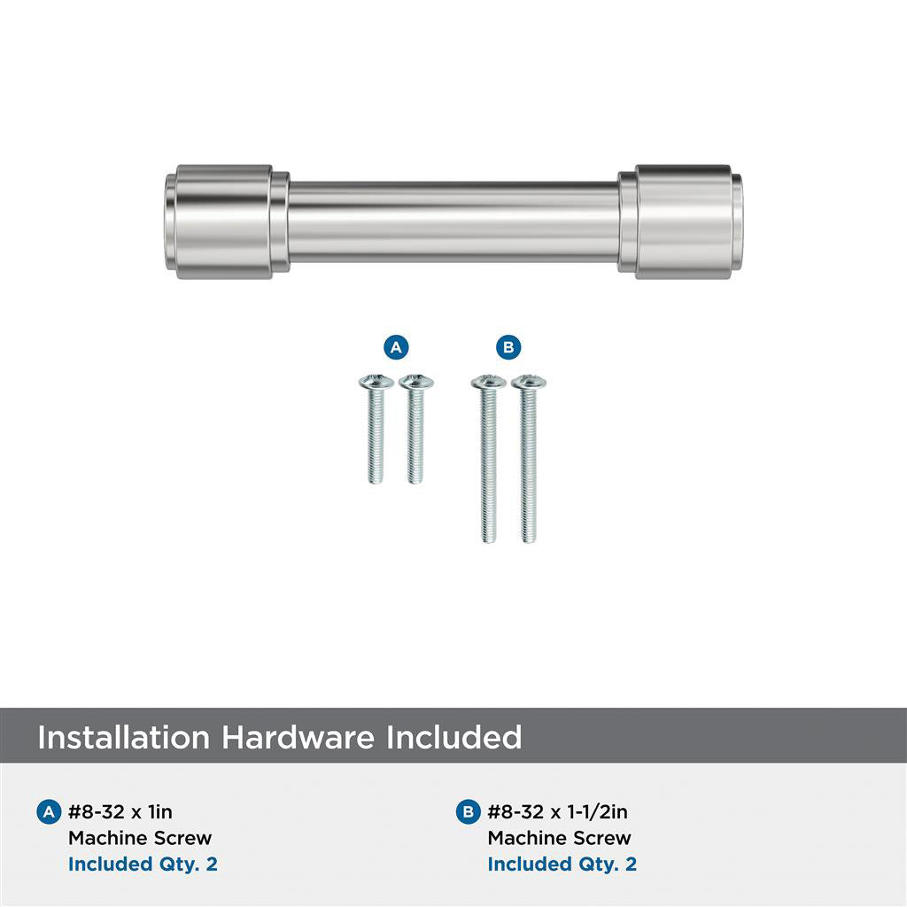 AMEROCK Faircrest Wrapped Bar Handle Pulls in Chrome 3" BP4746226 Installation Hardware