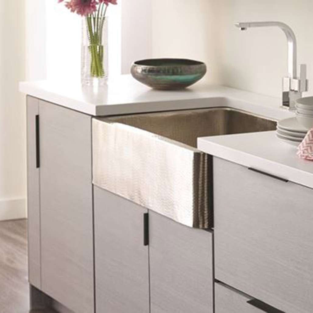 MAin View of Black Edge Pulls in Light Kitchen from Amerock