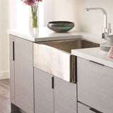 MAin View of Black Edge Pulls in Light Kitchen from Amerock