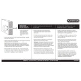 AMEROCK Glacio 1-3/4" Length Glass Oval Cabinet Knob in Clear and Oil Rubbed Bronze BP36651CORB Instructions