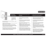 AMEROCK Glacio 1-3/8" Length Glass Square Cabinet Knob in Clear and Polished Nickel BP36651CPN Instructions