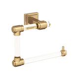 AMEROCK Glacio 5-7/16" Length Hanging Towel Ring in Clear and Champagne Bronze BH36062CCZ