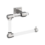AMEROCK Glacio 5-7/16" Length Hanging Towel Ring in Clear and Chrome BH36062C26
