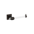 AMEROCK Glacio Single Post Toilet Paper Holder in Clear and Oil Rubbed Bronze BH36061CORB