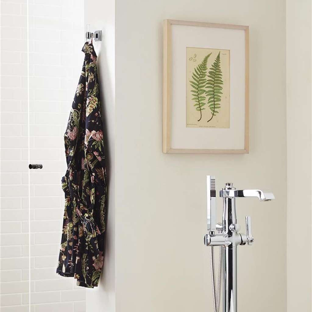 AMEROCK Glacio Single Prong Hook in Clear and Chrome BH36060C26 in Chrome Bathroom