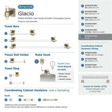 AMEROCK Glacio Single Prong Hook in Clear and Golden Champagne BH36060CBBZ Collection