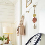 AMEROCK Glacio Single Prong Hook in Clear and Golden Champagne BH36060CBBZ in Entry Way