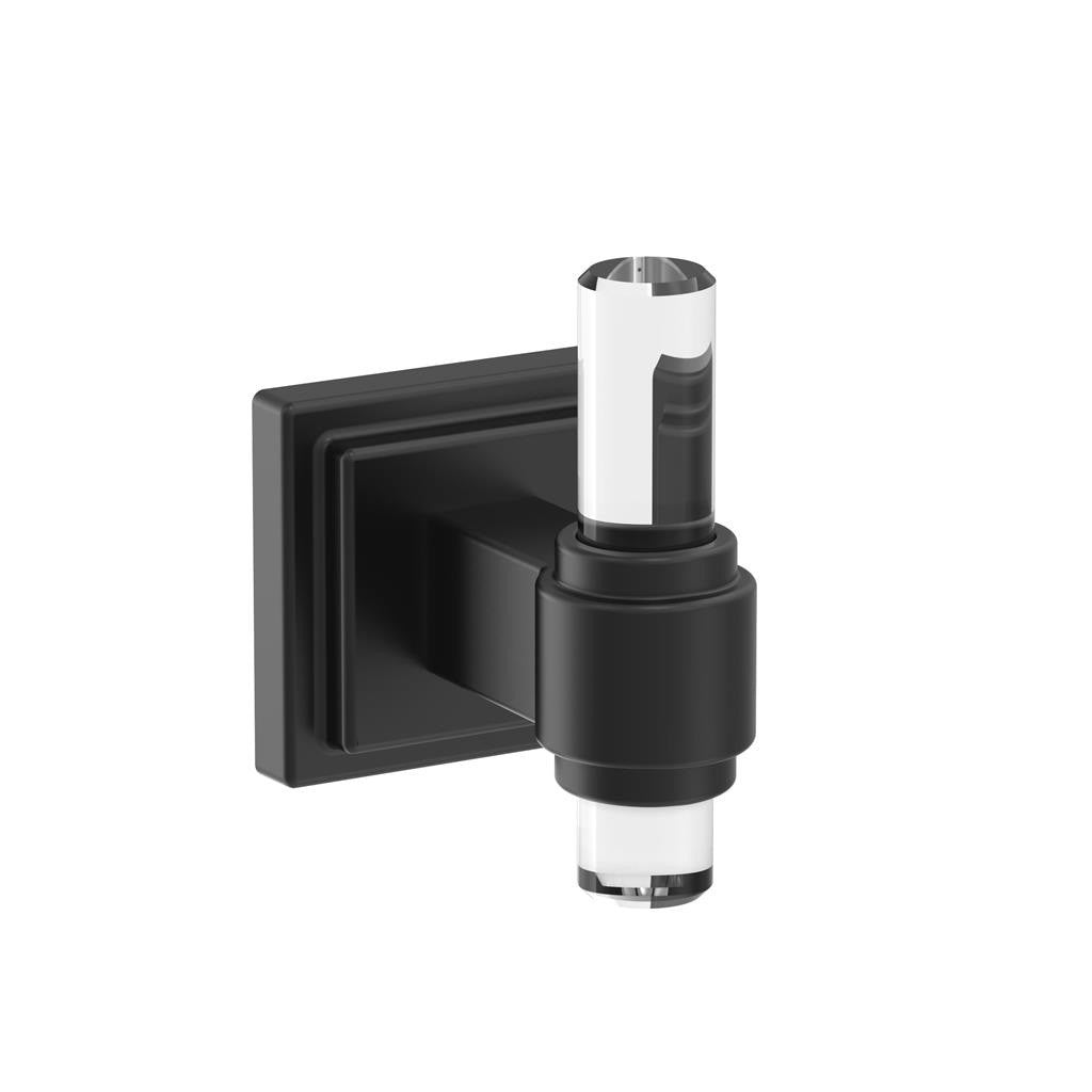 AMEROCK Glacio Single Prong Hook in Clear and Matte Black BH36060CMB