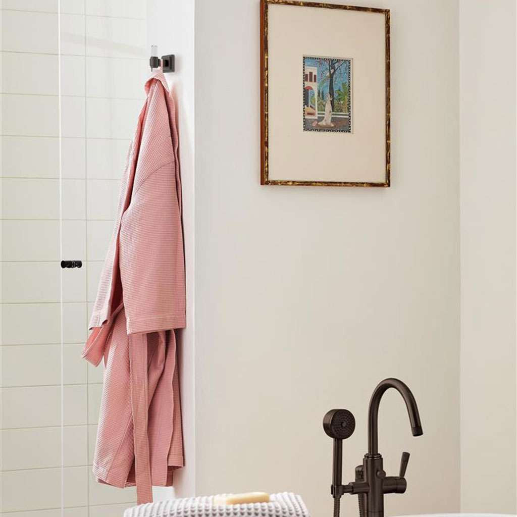 AMEROCK Glacio Single Prong Hook in Clear and Oil Rubbed Bronze BH36060CORB in Brown Bathroom