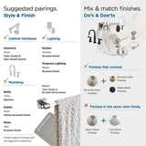 AMEROCK Glacio Towel Bar in Clear and Brushed Nickel 18" BH36063CG10 Pairings