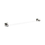 AMEROCK Glacio Towel Bar in Clear and Brushed Nickel 24" BH36064CG10