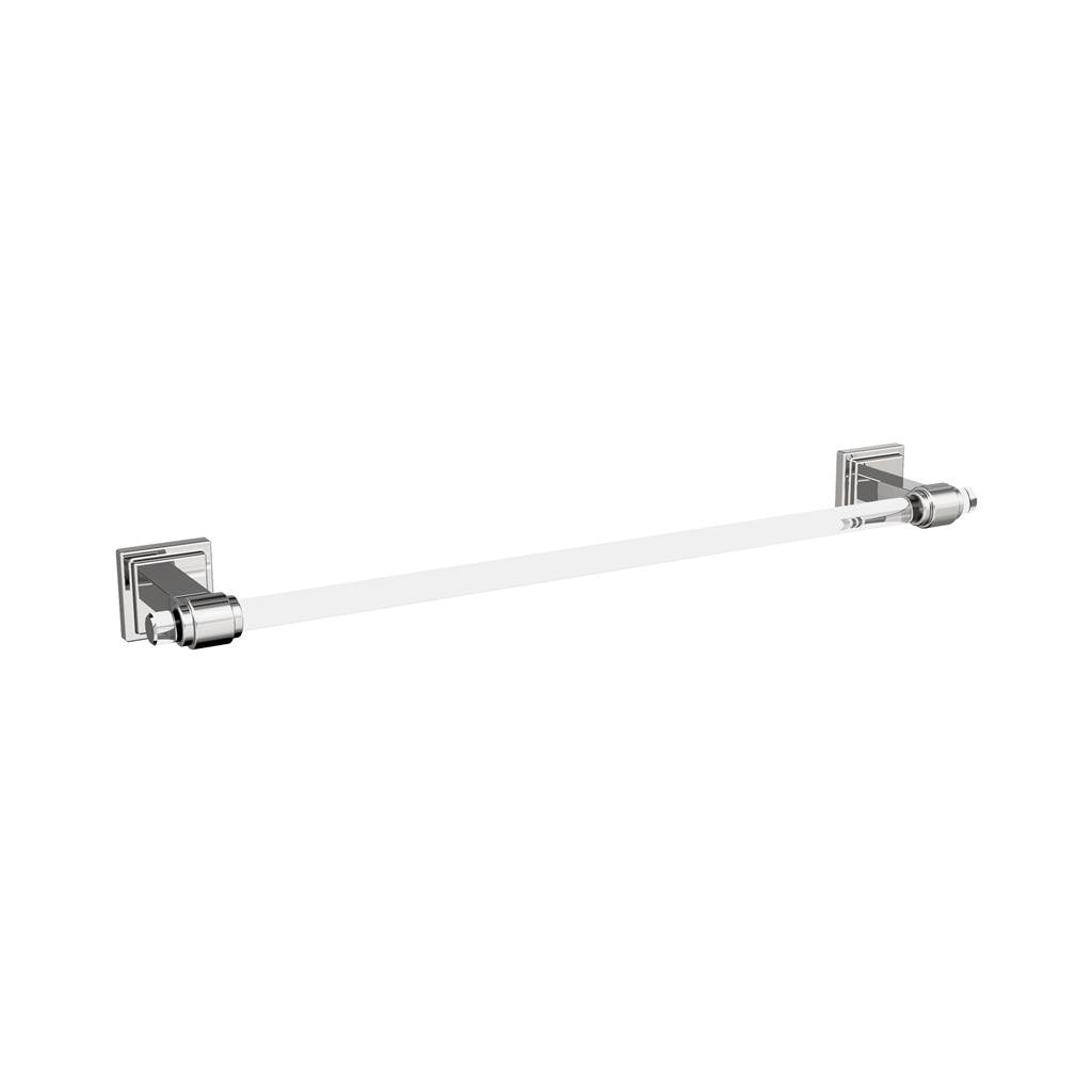 AMEROCK Glacio Towel Bar in Clear and Chrome 18" BH36063C26