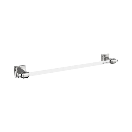 AMEROCK Glacio Towel Bar in Clear and Chrome 18" BH36063C26