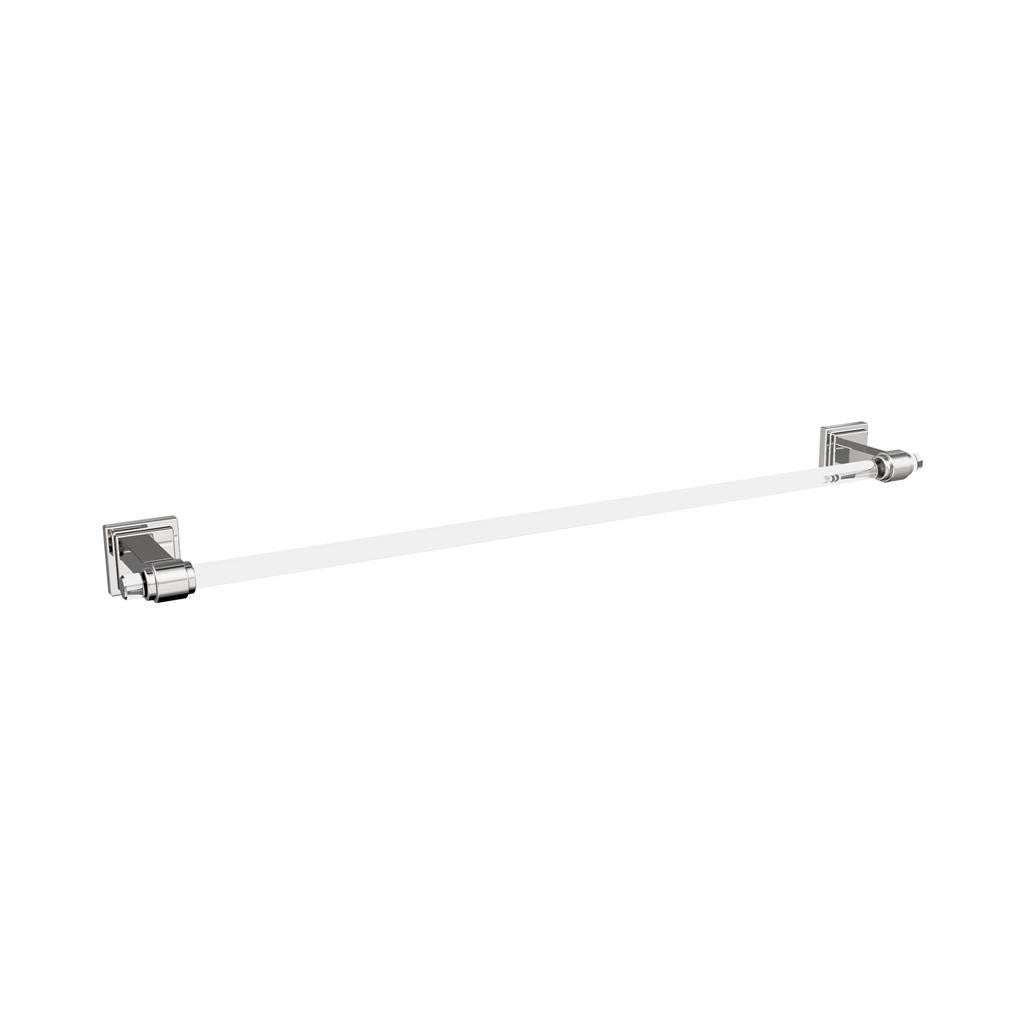 AMEROCK Glacio Towel Bar in Clear and Chrome 24" BH36064C26