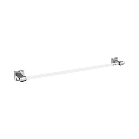 AMEROCK Glacio Towel Bar in Clear and Chrome 24" BH36064C26