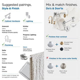 AMEROCK Glacio Towel Bar in Clear and Chrome 8" BH36065C26 Suggested Pairings