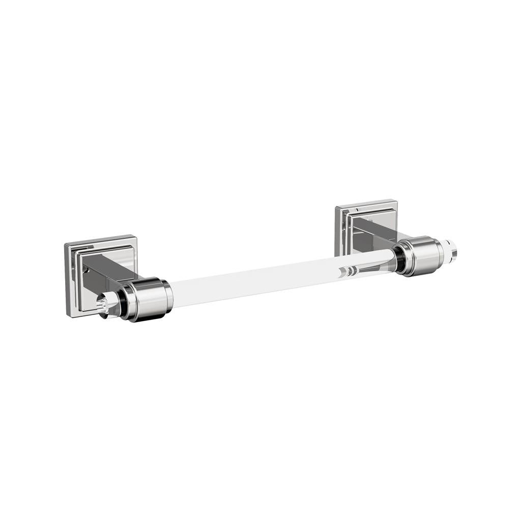 AMEROCK Glacio Towel Bar in Clear and Chrome 8" BH36065C26