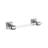 AMEROCK Glacio Towel Bar in Clear and Chrome 8" BH36065C26