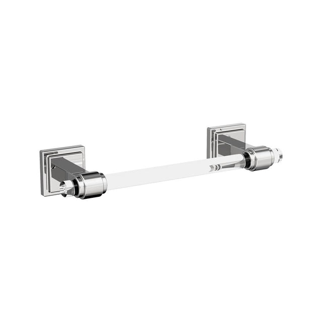 AMEROCK Glacio Towel Bar in Clear and Chrome 8" BH36065C26