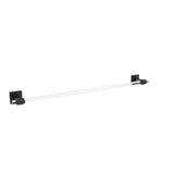 AMEROCK Glacio Towel Bar in Clear and Matte Black 24" BH36064CMB