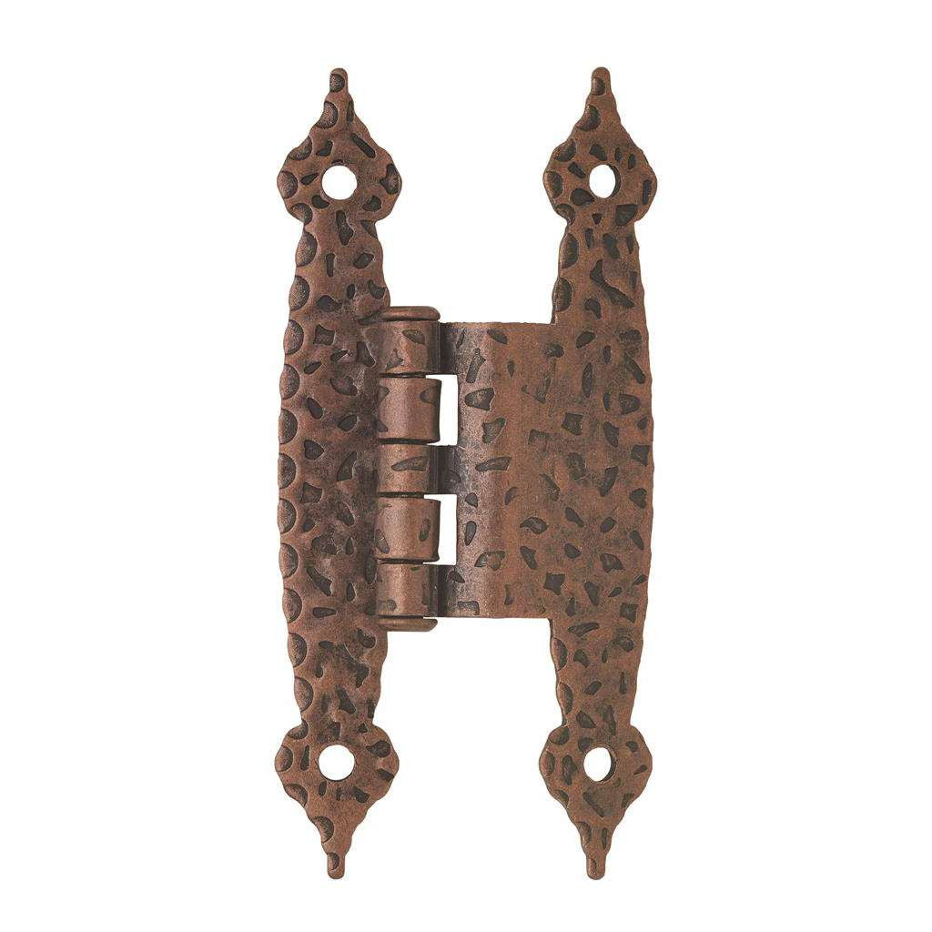 AMEROCK H-Type 3/8" Offset Cabinet Hinge (pair) in Antique Copper BPR3406AC Front View