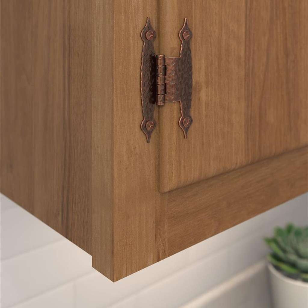 AMEROCK H-Type 3/8" Offset Cabinet Hinge (pair) in Antique Copper BPR3406AC Mounted