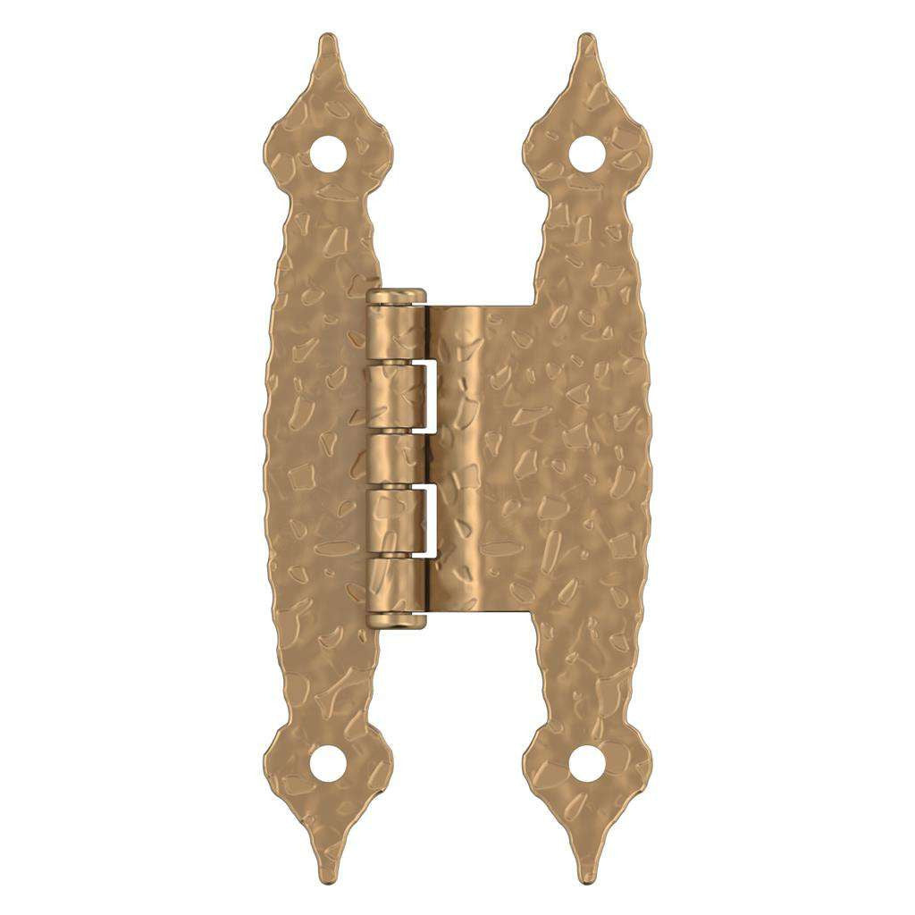 AMEROCK H-Type 3/8" Offset Cabinet Hinge (pair) in Champagne Bronze BPR3406CZ Front View