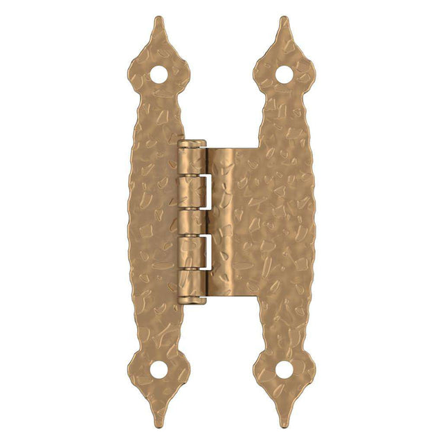 AMEROCK H-Type 3/8" Offset Cabinet Hinge (pair) in Champagne Bronze BPR3406CZ Front View