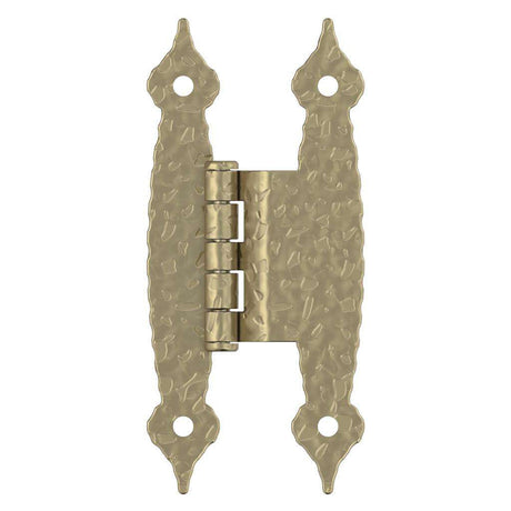 AMEROCK H-Type 3/8" Offset Cabinet Hinge (pair) in Golden Champagne BPR3406BBZ Front View
