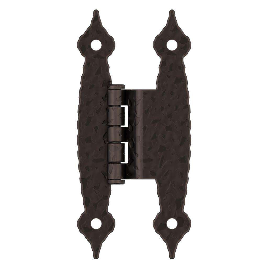 AMEROCK H-Type 3/8" Offset Cabinet Hinge (pair) in Oil Rubbed Bronze BPR3406ORB Front View