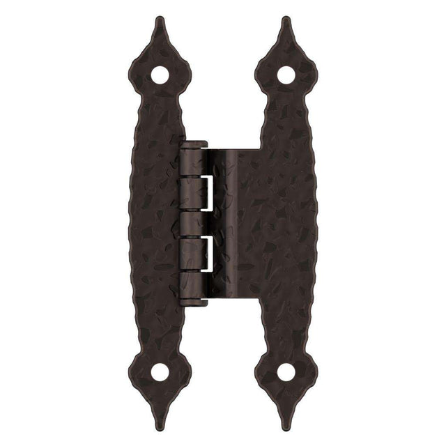 AMEROCK H-Type 3/8" Offset Cabinet Hinge (pair) in Oil Rubbed Bronze BPR3406ORB Front View
