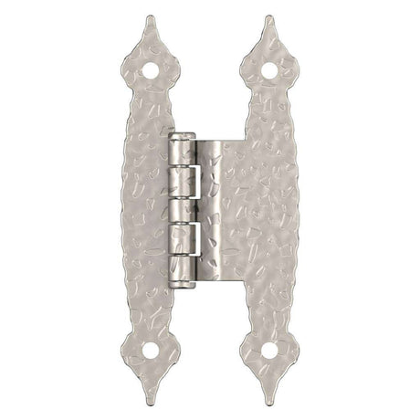 AMEROCK H-Type 3/8" Offset Cabinet Hinge (pair) in Satin Nickel BPR3406G10 Front View