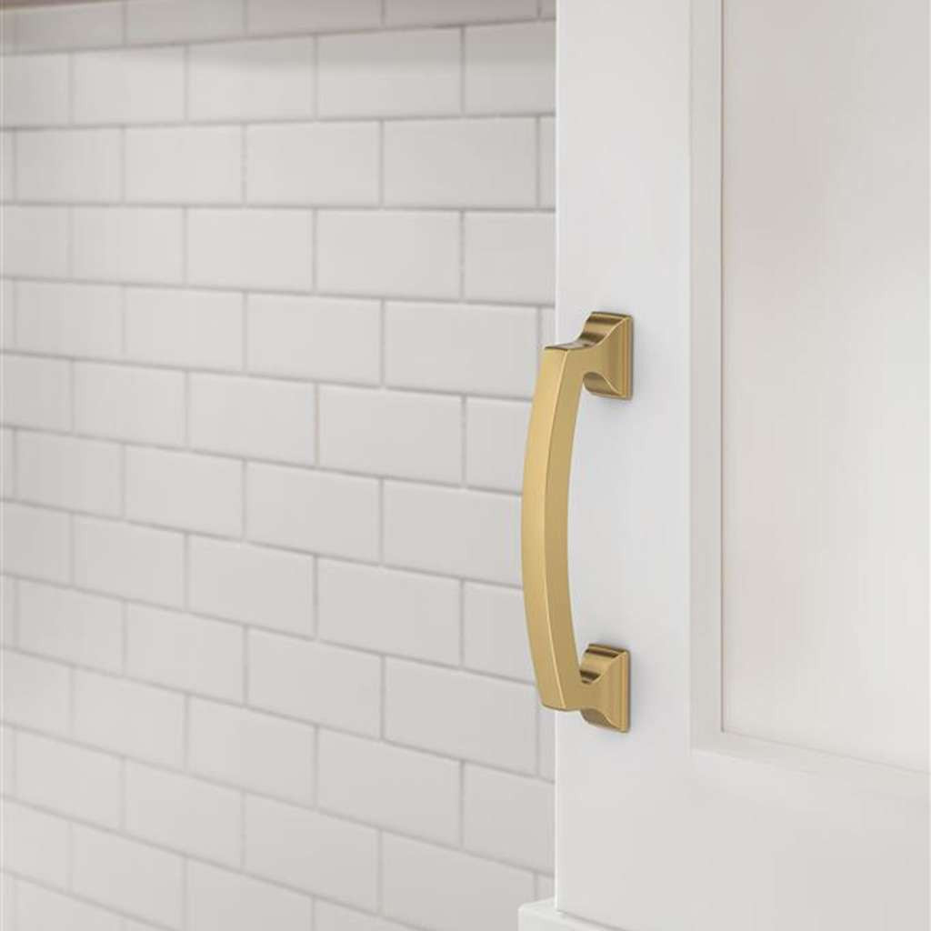 AMEROCK Incisive Cabinet Handle Pull in Champagne Bronze 96mm BP37121CZ Mounted