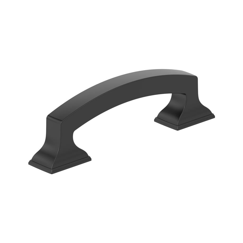 AMEROCK Incisive Cabinet Handle Pull in Matte Black 3" BP37120MB