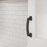 AMEROCK Incisive Cabinet Handle Pull in Oil Rubbed Bronze 96mm BP37121ORB Mounted