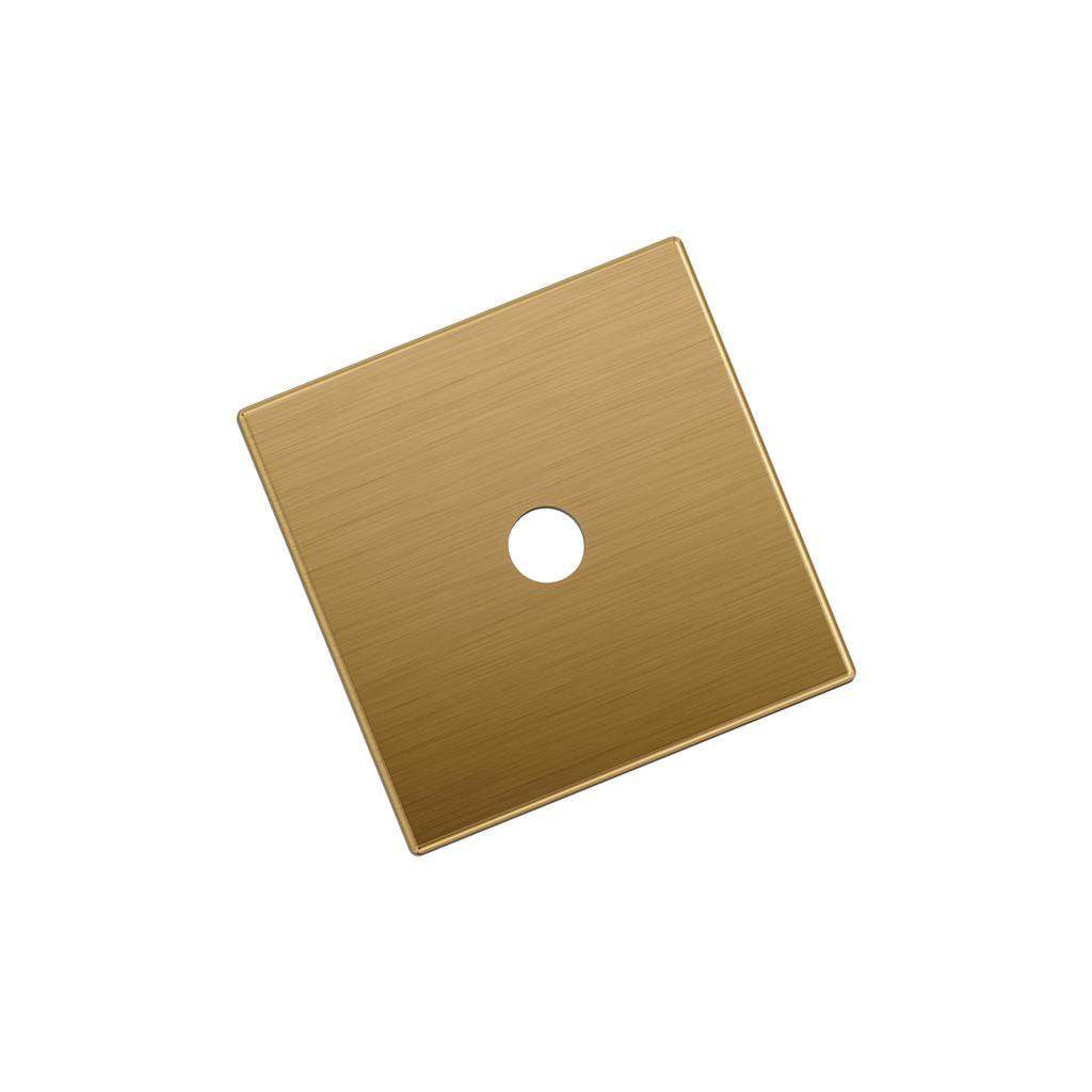 AMEROCK Ladera 1-3/16" Square Cabinet Knob Backplate in Champagne Bronze BP37760CZ